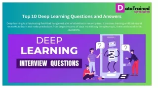 Top 10 Deep Learning Questions and Answers