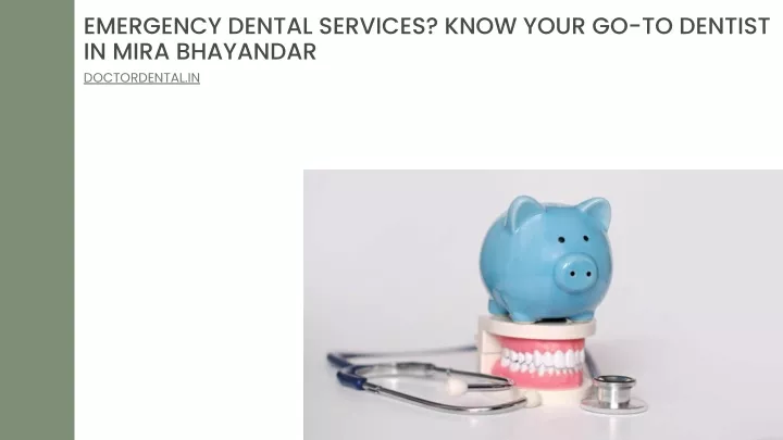 emergency dental services know your go to dentist