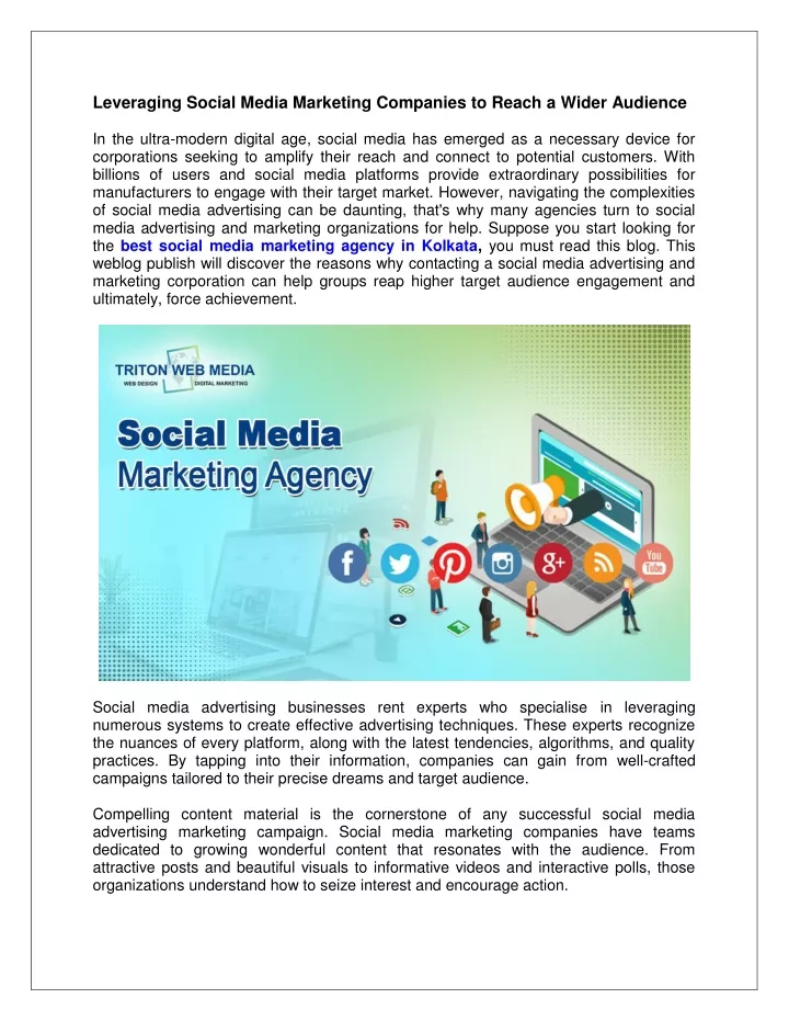leveraging social media marketing companies
