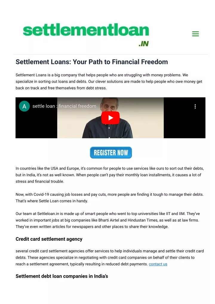 settlement loans your path to financial freedom