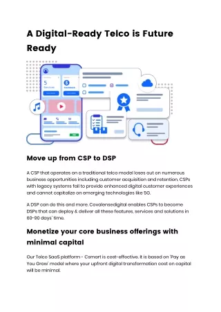 a digital ready telco is future ready