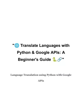 translate languages with