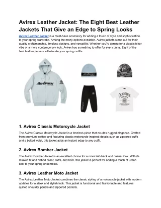 Avirex Leather Jacket_ The Eight Best Leather Jackets That Give an Edge to Spring Looks