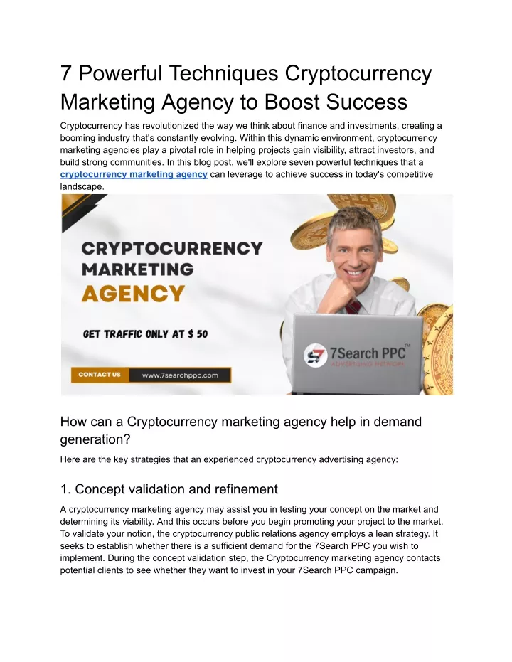 7 powerful techniques cryptocurrency marketing