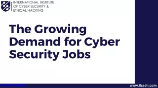 The Growing Demand for Cyber Security Jobs