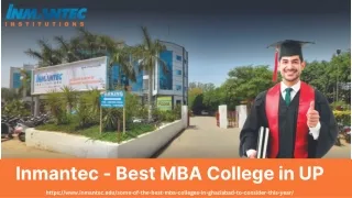 Inmantec - The Best MBA College in UP