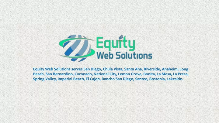 equity web solutions serves san diego chula vista