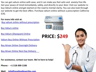 Purchase valium online without a prescription New York