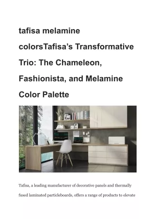 tafisa melamine colorsTafisa’s Transformative Trio_ The Chameleon, Fashionista, and Melamine Color Palette