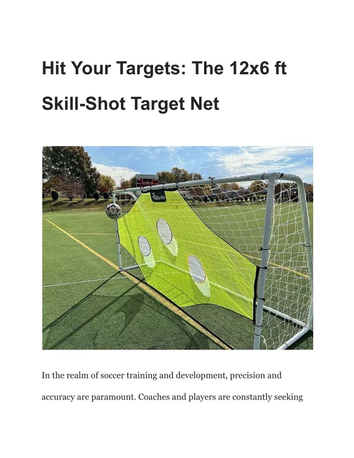 hit your targets the 12x6 ft