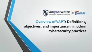 Overview of VAPT: Definitions, objectives, and importance in cybersecurity