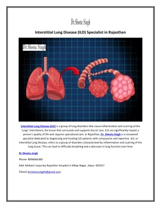 Interstitial Lung Disease (ILD) Specialist in Rajasthan