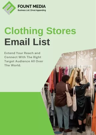 Boost Your Business ROI with our Clothing Stores Email List
