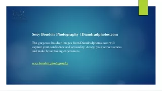 Sexy Boudoir Photography  Diandradphotos.com