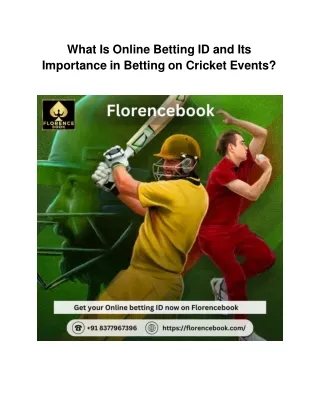 What Is Online Betting ID and Its Importance in Betting on Cricket Events?