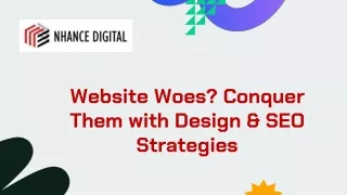 Website Woes? Conquer Them with Design & SEO Strategies