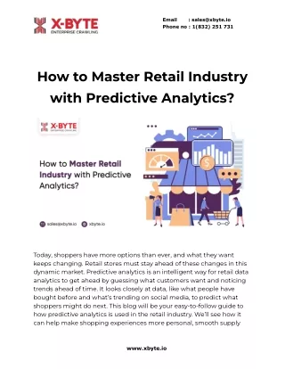 How to Master Retail Industry with Data AnalyticsAnalytics?