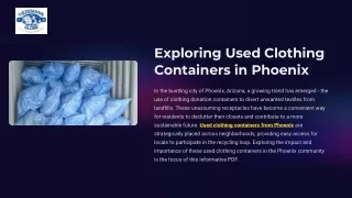 Exploring Used Clothing Containers in Phoenix