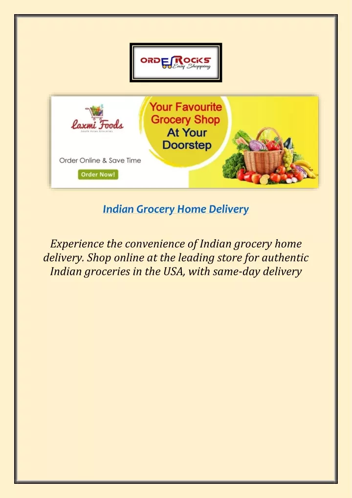 indian grocery home delivery