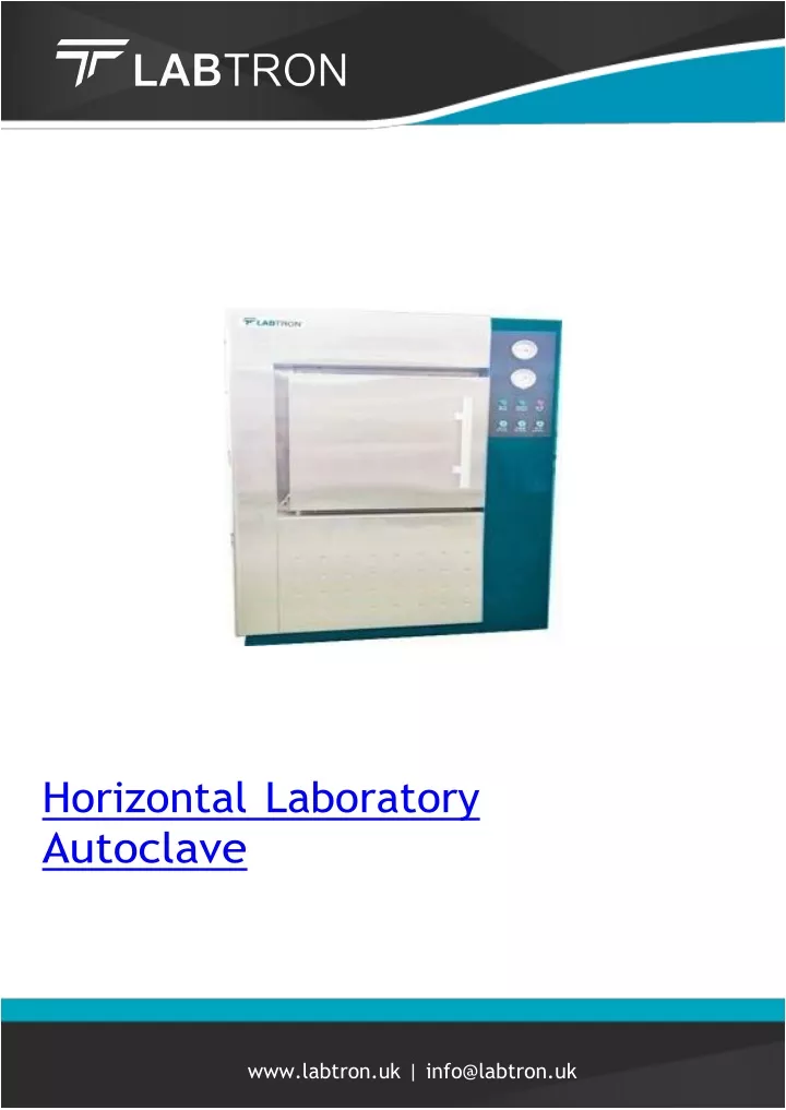 horizontal laboratory autoclave