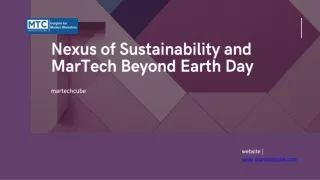 Nexus of Sustainability and MarTech Beyond Earth Day