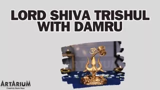 Lord Shiva Trishul With Damru (2)