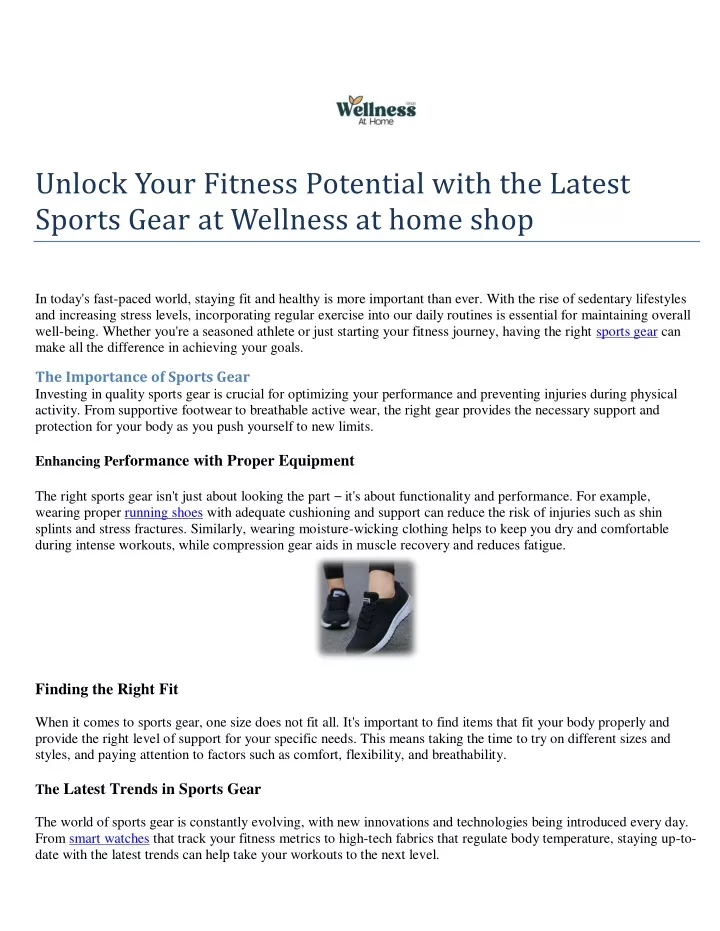 unlock your fitness potential with the latest