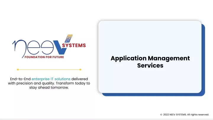 application management services