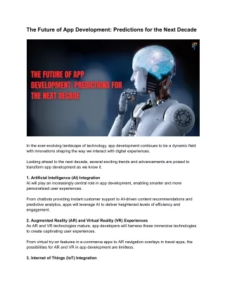 the future of app development predictions