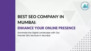 Best SEO Company in Mumbai: Enhance Your Online Presence