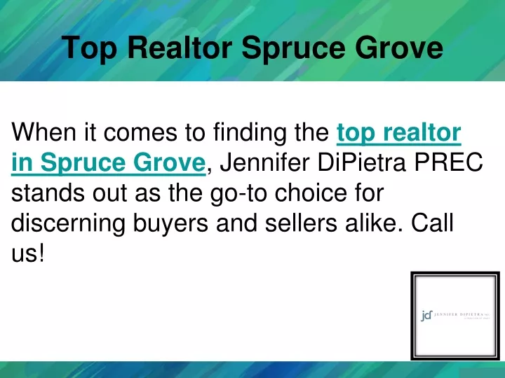 top realtor spruce grove