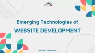 Emerging Technologies of Website Development