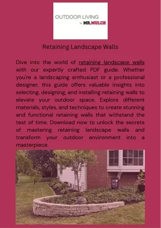 Retaining Landscape Walls: Your Complete Guide to Structural Beauty