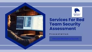 Services For Red Team Security Assessment — Aardwolf Security