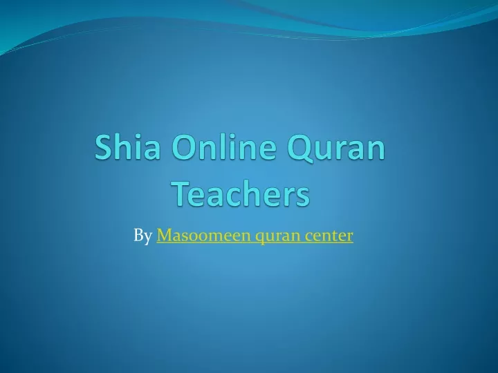 shia online quran teachers