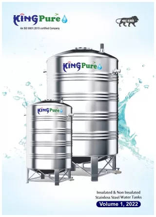 kingpure Insulated & Non Insulated SS Water Tanks