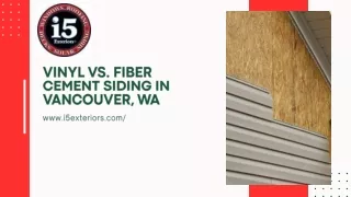 Vinyl vs. Fiber Cement Siding in Vancouver, WA