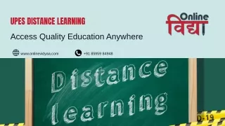 UPES Distance Learning