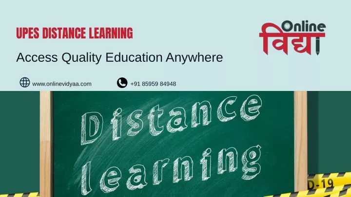 upes distance learning access quality education