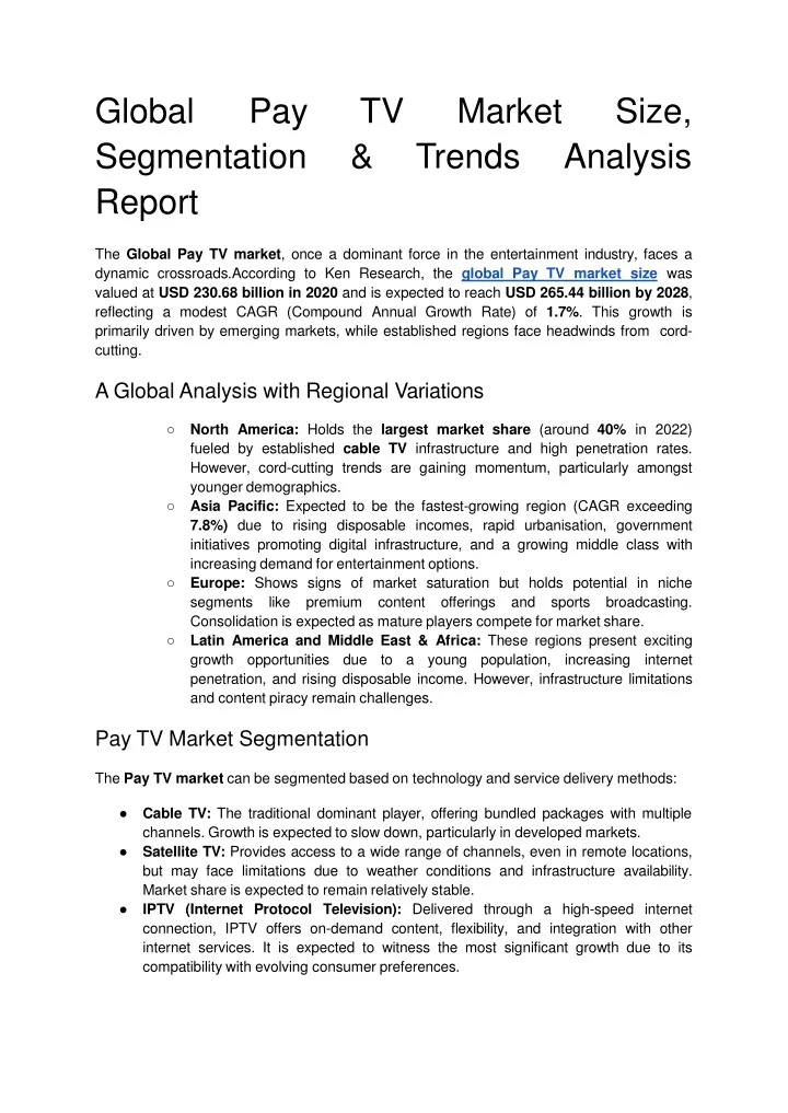 global pay segmentatio n report