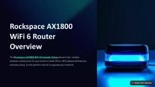 Rockspace-AX1800-WiFi-6-Router-Overview