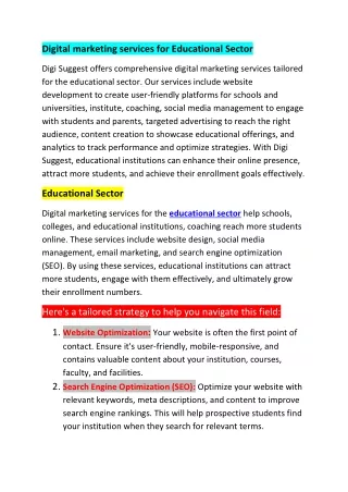 digital marketing services Education Industries(PDF)