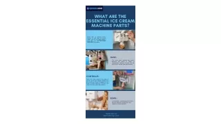 what are the essential ice cream machine parts
