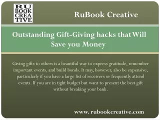 Gifts for CPA graduates - RuBook Creative