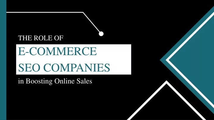 the role of e commerce seo companies in boosting