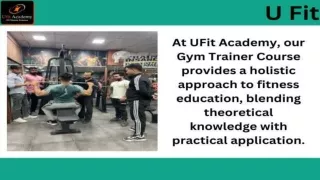 Gym Trainer Course