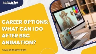 Career options What can I do after BSC Animation