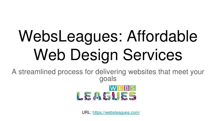 websleagues affordable web design services