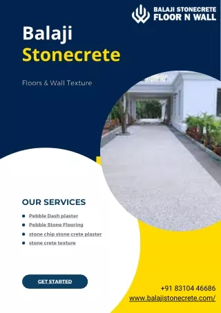 Elegance meets durability with Balaji Stonecrete's Grit Wash Plaster.