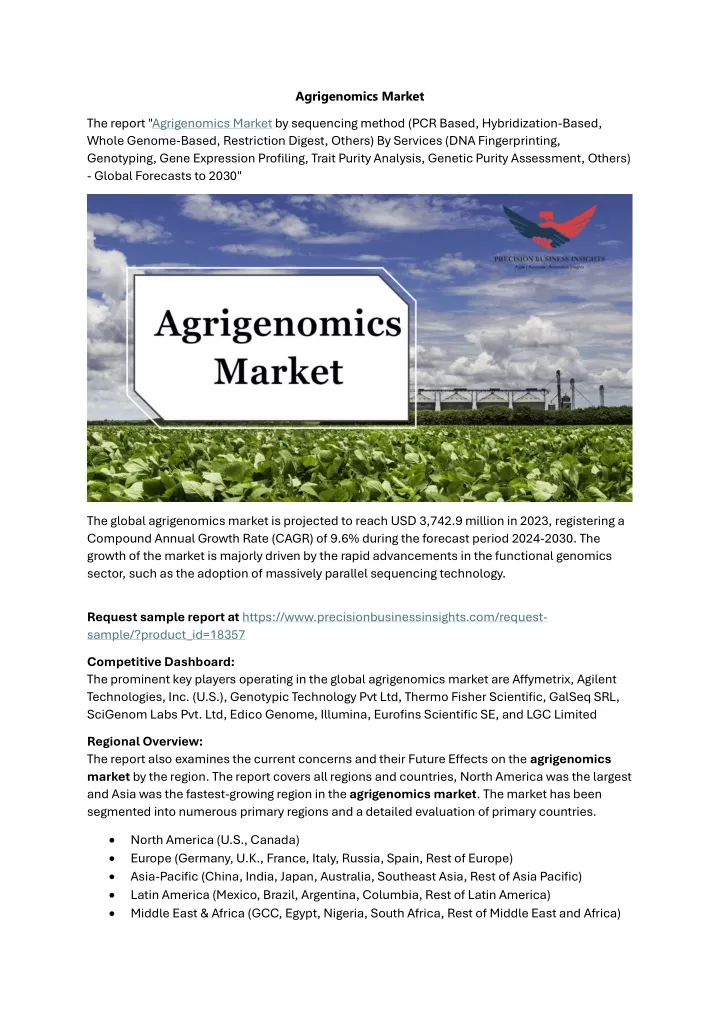 agrigenomics market